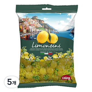 라이킹 포지타노 레몬캔디, 175g, 5개