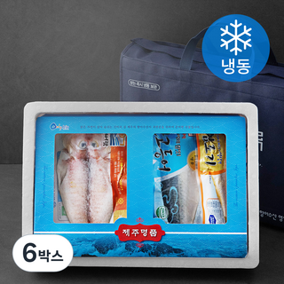 해바라기 제주 수산물 알뜰세트 (냉동), 1120g, 6박스