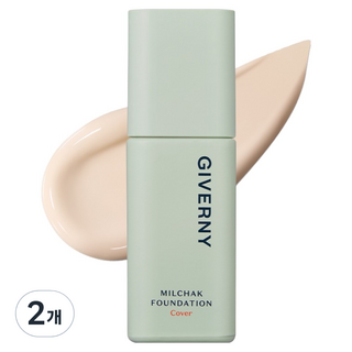 GIVERNY 極緻絲光持妝粉底液 SPF30 PA++, 01NW Icy, 30ml, 2瓶