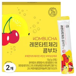 healslab 檸檬酸櫻桃康普茶, 5g, 2個, 30入