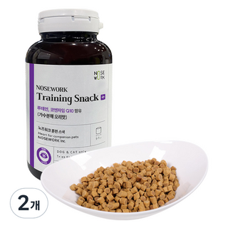 노즈워크 강아지 트레이닝 스낵 져키, 가수분해 오리맛, 150g, 2개