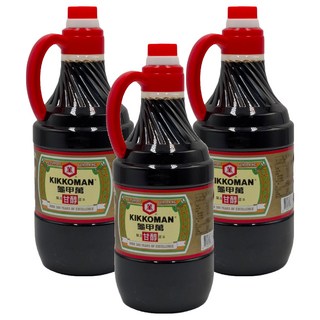 KIKKOMAN 龜甲萬 甘醇醬油, 1.6L, 3瓶