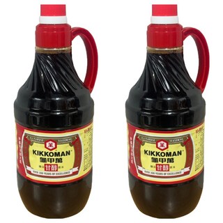 KIKKOMAN 龜甲萬 甘醇醬油 非基因改造大豆釀造, 1.6L, 2瓶