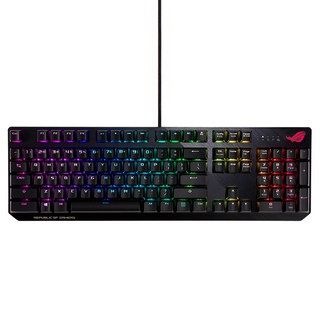 ASUS 華碩 REPUBLIC OF GAMERS Scope NX 機械式電競鍵盤 原廠保固, XA02, 茶軸, 黑色
