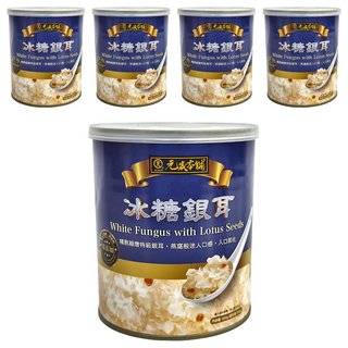 元歲本舖 冰糖銀耳 精熬細燉特級銀耳 燕窩般迷人口感 開罐即食, 900g, 5罐