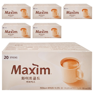 Maxim 麥心 白金經典三合一咖啡, 11.7g, 20條, 6盒
