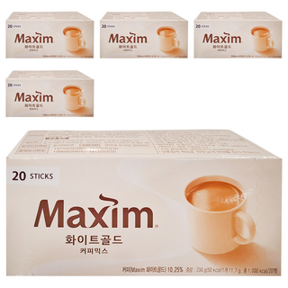 Maxim 麥心 白金經典三合一咖啡, 11.7g, 20條, 5盒