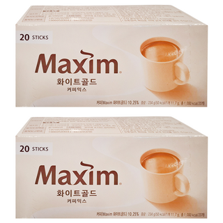 Maxim 麥心 白金經典三合一咖啡, 11.7g, 20條, 2盒