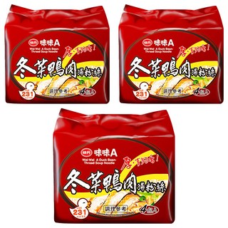 味丹 味味A 冬菜鴨肉湯粉絲 60g, 12包