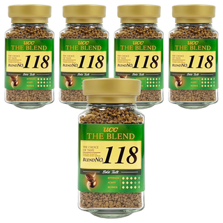 ucc 118精製即溶咖啡, 90g, 1入, 5罐
