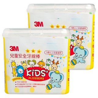 3M 兒童安全牙線棒, 66支, 2盒