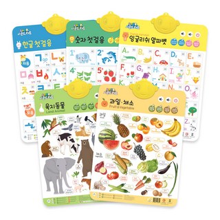 Yomimon 有聲圖表幼兒海報5件組, 優米萌