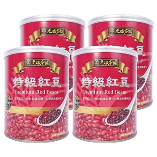 元歲本舖 嚴選紅豆 粒粒飽滿紅潤 口感綿密風味迷人, 900g, 4罐