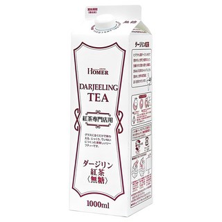 HOMER 大吉嶺紅茶 無糖, 1L, 1瓶
