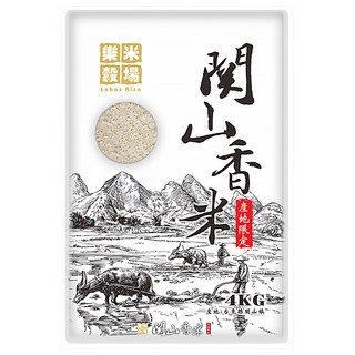 樂米穀場 關山香米 台東關山產, CNS二等, 4kg, 1包