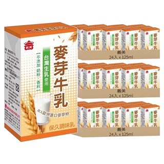 義美 麥芽牛乳, 125ml, 72入