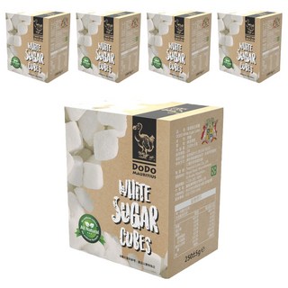 DODO 渡渡鳥 模里西斯 天然塊狀白蔗糖, 250g, 5盒