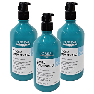 L'OREAL PARiS 巴黎萊雅 絲漾博長效去屑洗髮精 500ml, 3瓶