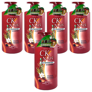 CARVIN KOLAI 卡汶克萊 無患子潔淨柔順洗髮乳 草本香芬 保養頭皮, 1L, 5瓶