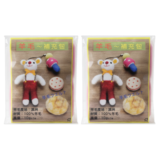 台灣敏愛 羊毛氈補充包 54g, 粉紅色, 2組