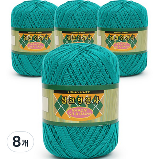 SEVY Knit Love絲綢人造絲包裝編織線, 857 綠松石, 8個