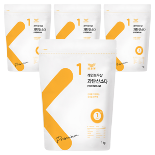 레인보우샵 과탄산소다 프리미엄, 1kg, 4개