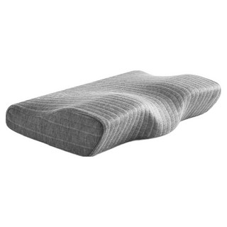 J-bedtime 床寢時光 3D釋壓止鼾透氣蝶型枕頭, 石磨烯 灰色, 1個