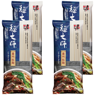 五木 蘭州拉麵 美國A級小麥和澳洲黃金小麥, 300g, 4包