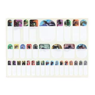 Sun-Star 防水姓名標示貼紙 油性筆設計, 恐龍世界, 35入, 1張