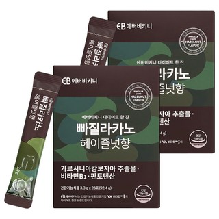 EVER BIKINI 藤黃果纖活咖啡粉 榛果口味, 92.4g, 2盒