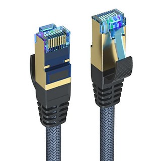 POLYWELL 寶利威爾 CAT8 40Gbps 超高速網路編織線, PW15-W48-D202, 1條, 2m