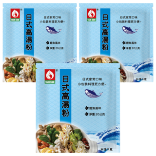 台塑餐飲 日式高湯粉 鰹魚風味 日式家常口味, 20g, 3包
