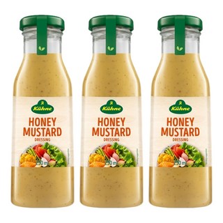Kuhne 冠利 蜂蜜芥末沙拉醬, 250ml, 3瓶