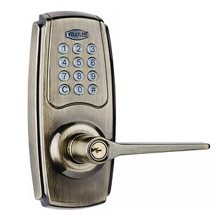 FAULTLESS 加安牌 KL-502P 二合一按鍵式電子鎖 安裝簡單快速 電池式電源低耗電量, 自行安裝