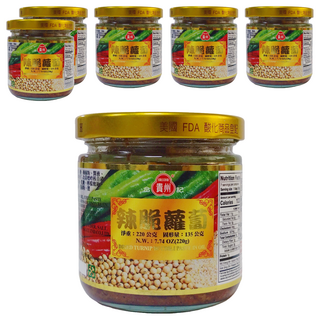 合記貴州 辣脆蘿蔔, 220g, 6罐