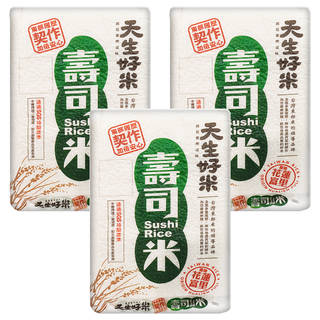 天生好米 花蓮契作壽司米, 東部履歷 契作加倍安心, CNS二等, 1.5kg, 3包
