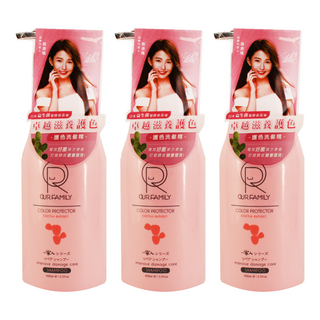 OUR FAMILY 一家人 益生菌護色洗髮精, 400ml, 3瓶