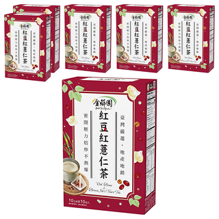 金薌園 紅豆紅薏仁茶 Set, 精選本地優質穀物 無咖啡因, 10g, 10包, 6盒
