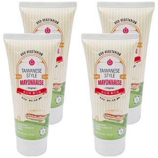 合口味 美乃滋 200g 香甜原味蛋素沙拉醬, 4條