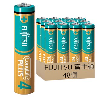 FUJITSU 富士通 長效型4號鹼性電池 LP03LP 日本製造 10年保存 防漏液技術, 8個裝, 6盒