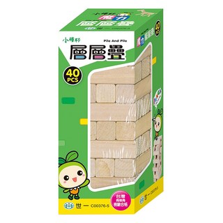 世一 魔力層層疊(原木-中),1入 經典桌遊，動腦又動手，提升專注與協調力, 1盒