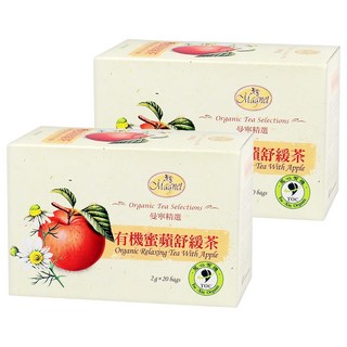 Magnet 曼寧 有機蜜蘋舒緩茶 40公克 有機花草茶, 2g, 20包, 2盒