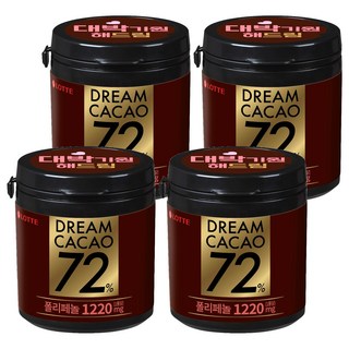 LOTTE 樂天 72%骰子巧克力, 86g, 4罐