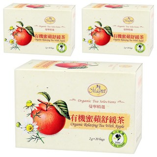 Magnet 曼寧 有機蜜蘋舒緩茶, 2g, 20包, 3盒