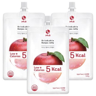 Jelly.B 低卡蒟蒻果凍 蘋果味, 150g, 3包