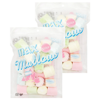 卜祥 香烤彩色棉花糖 可用於烤肉時增添趣味, 150g, 2包