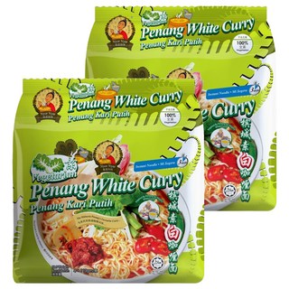 唯杰 檳城素白咖哩快熟麵 素食者友善 濃郁湯頭 獨特醬料, 8包