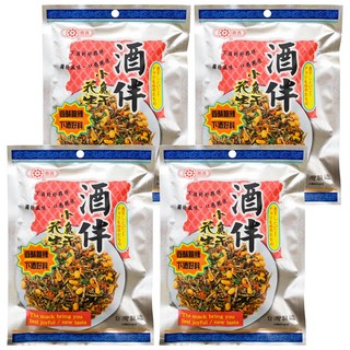 惠香 酒伴小魚干花生 香辣酥脆 下酒好料, 90g, 4包