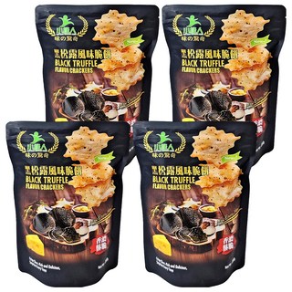 LITTLE GREEN MEN 小綠人 黑松露風味脆餅, 200g, 4包