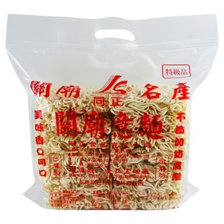 同正 關廟拉麵 純手工日曬麵 麵身耐煮 拉鏈袋包裝, 1.2kg, 1袋